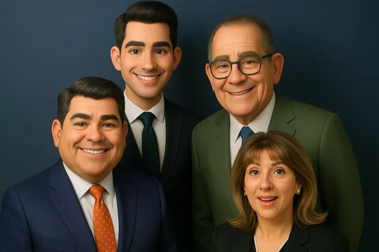 La familia Monte hoy, en una ilustración
